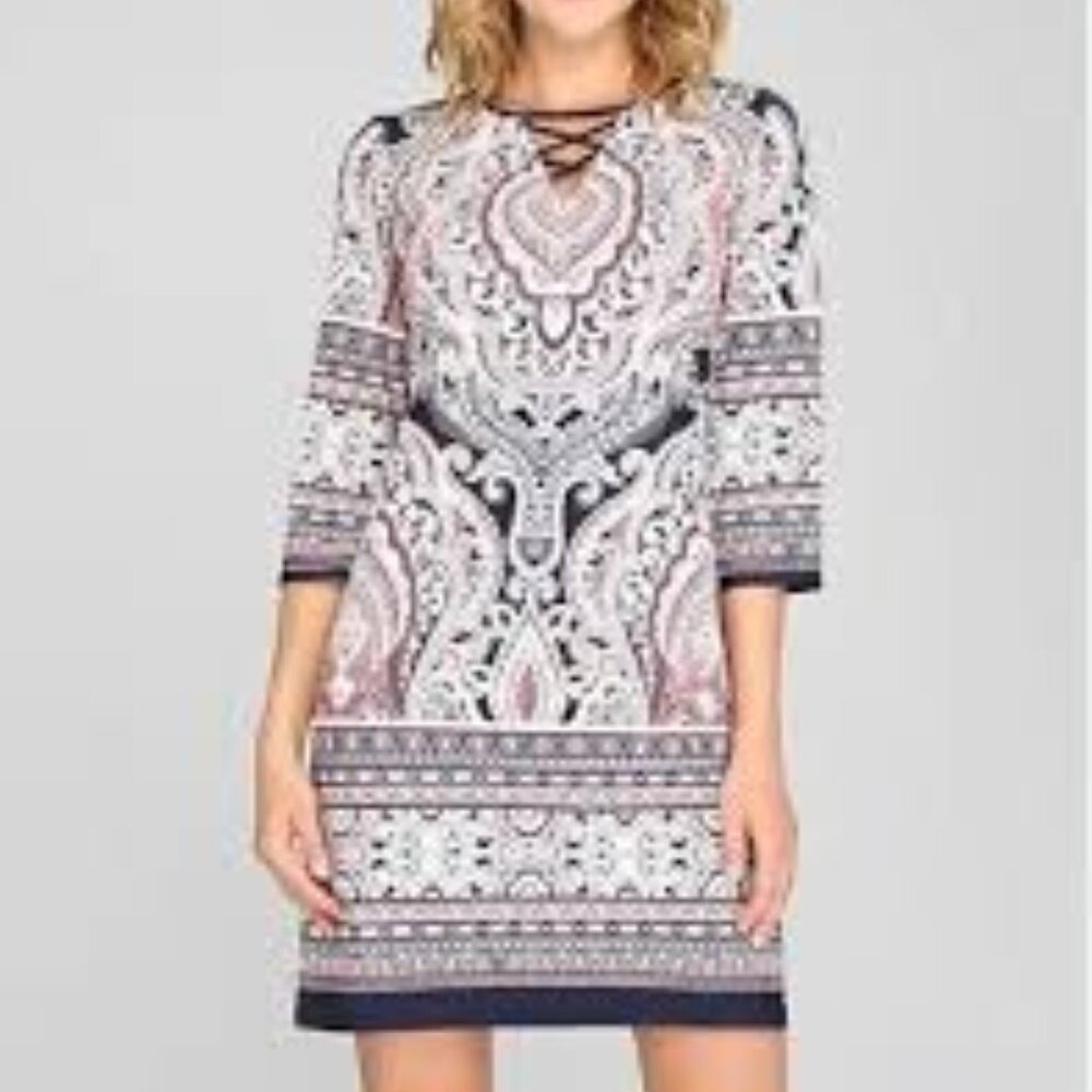 NWT Roz & Ali Paisley Print Dress - Picture 1 of 8